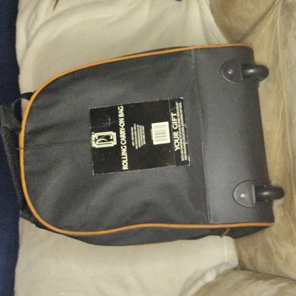 🆕 Men's black and brown rolling carry-on bag - Picture 3 of 6